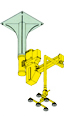 Overhead mounted